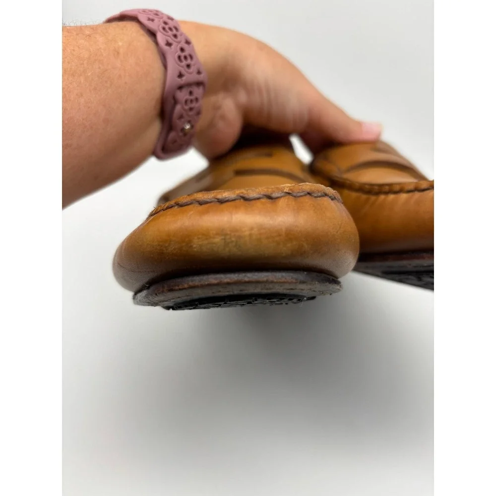 Allen Edmonds SUPER SPORT PENNY Men's Sz 9.5D Leather Loafers Handsewn